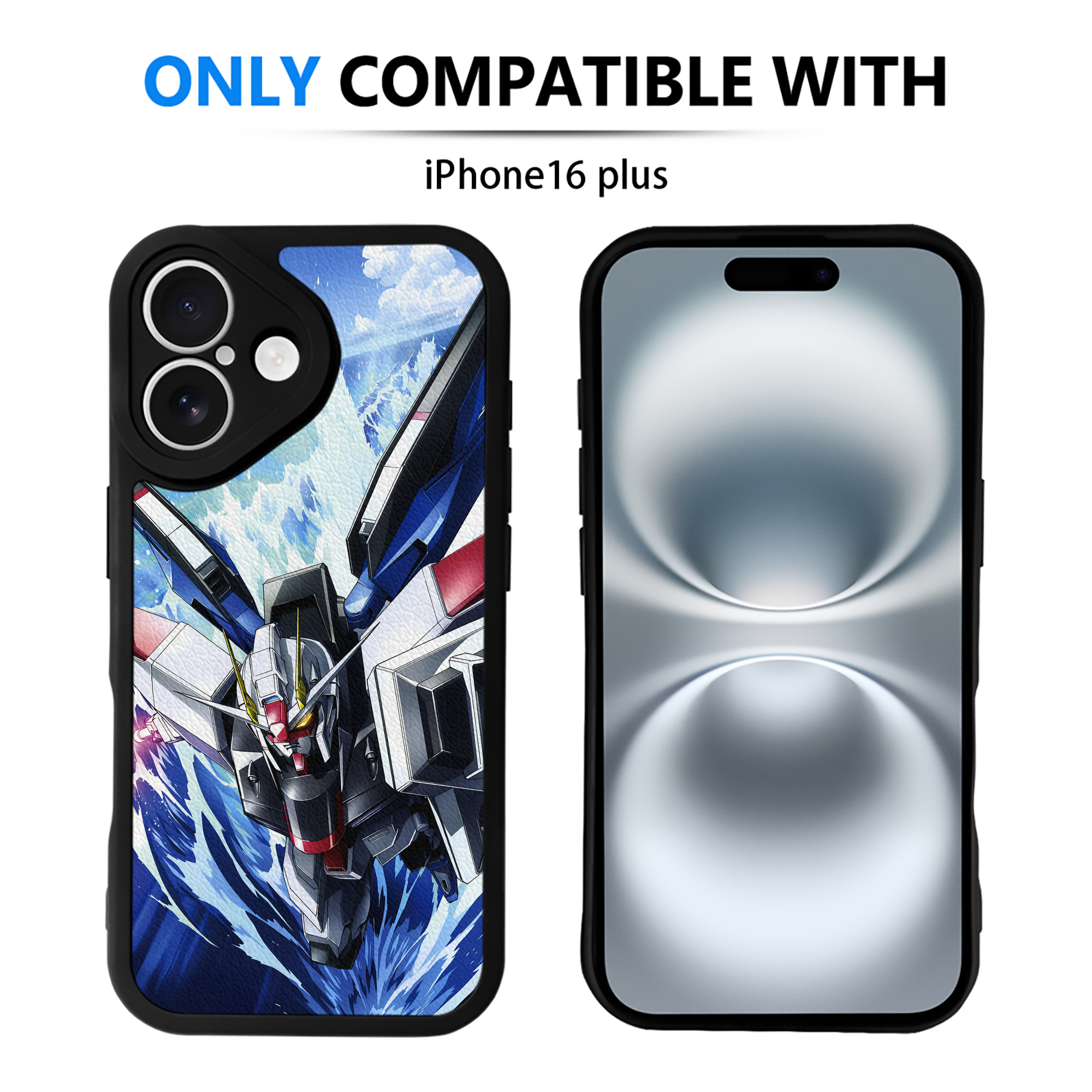 （画像用） 機動戦士ガンダム Mobile Suit Gundam 【iPhone 16シリーズ対応】シリコンスマホケース（レザー調） 材質：シリコン